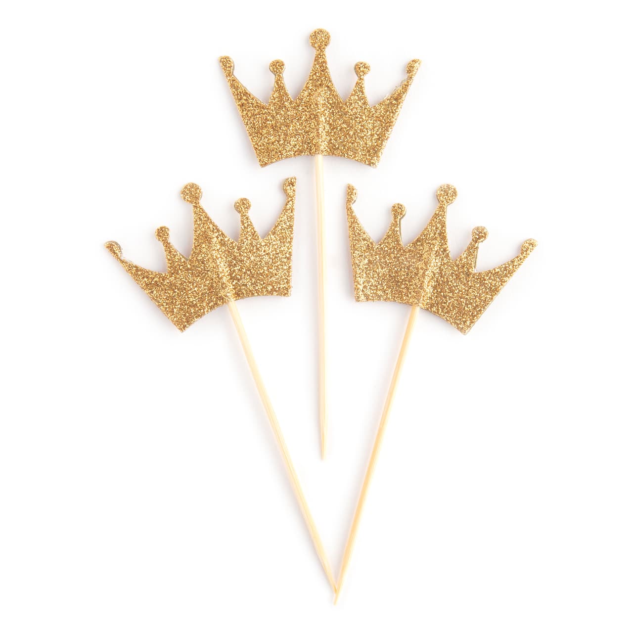 Gold Crown Treat Toppers by Celebrate It&#xAE;